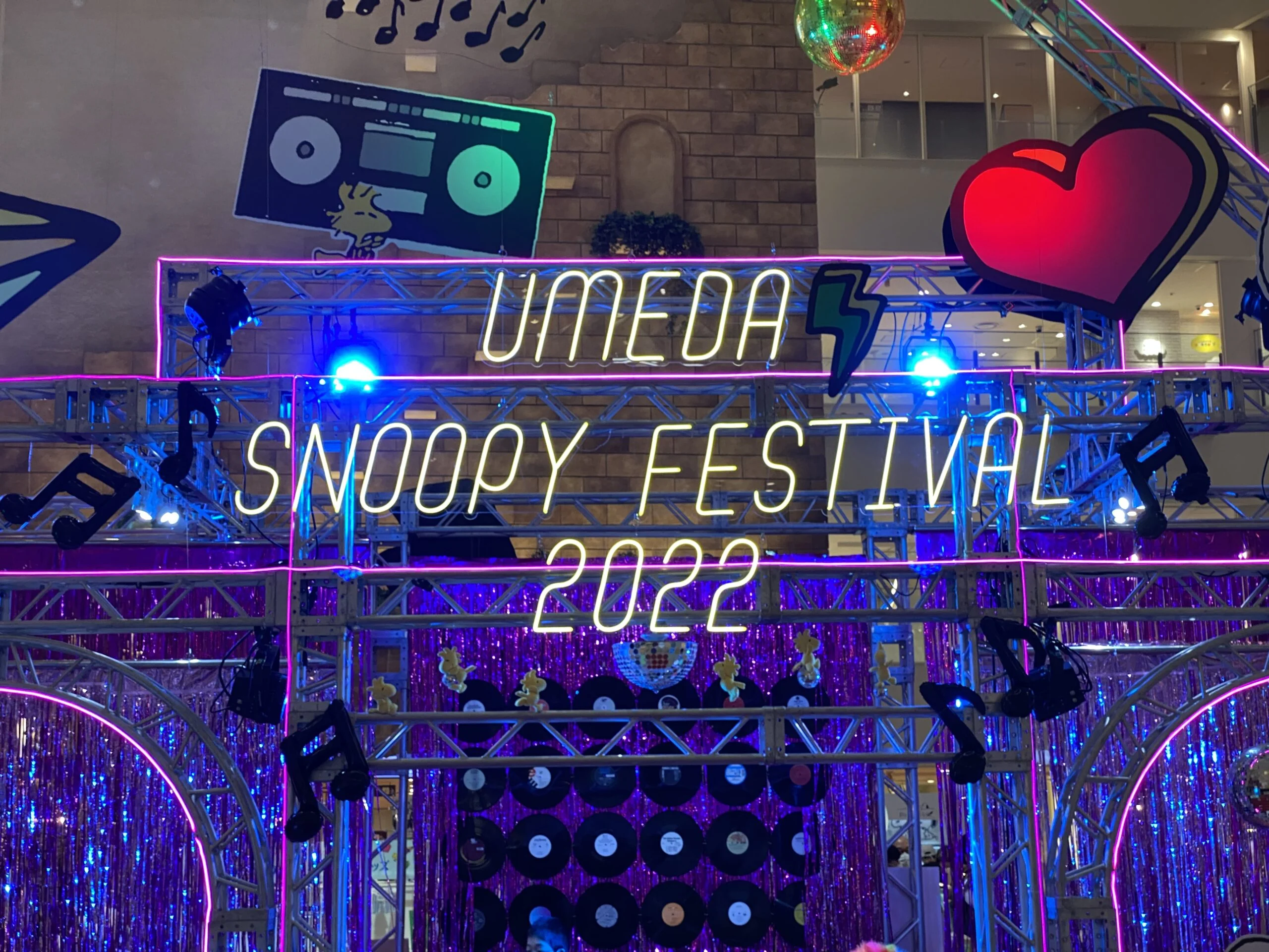 阪急 スヌーピーフェスティバル限定 ネオンサイン 【公式通販】